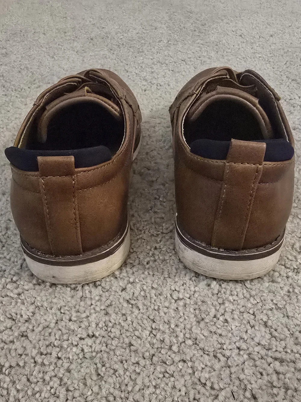 Boys Tan Dress Shoes with Laces